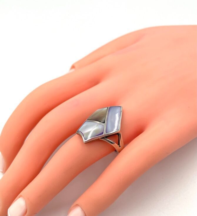 Ασημένιο Δαχτυλίδι 925 Mother of Pearl