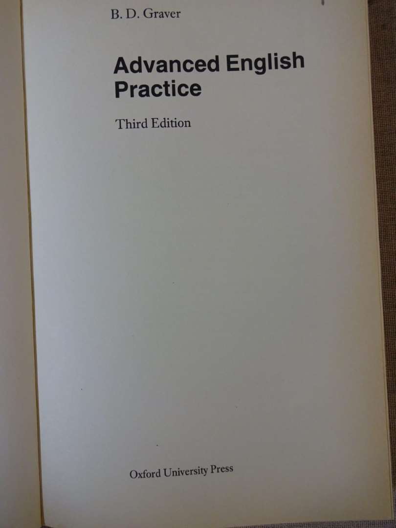 Advanced -Oxford- English Practice-B.D.Graver