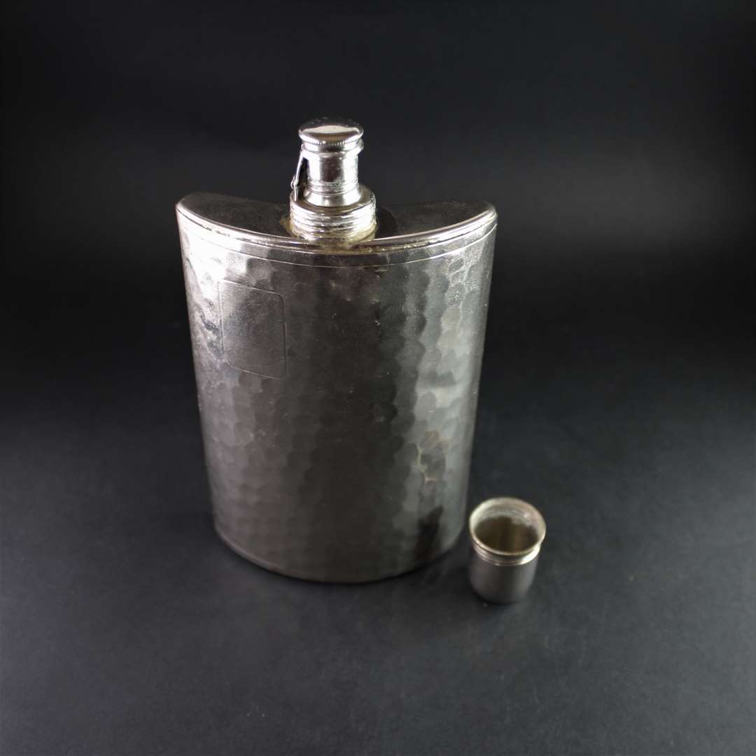 Φλασκί Vintage σφυρήλατο 10oz Tin Lined Made in Germany