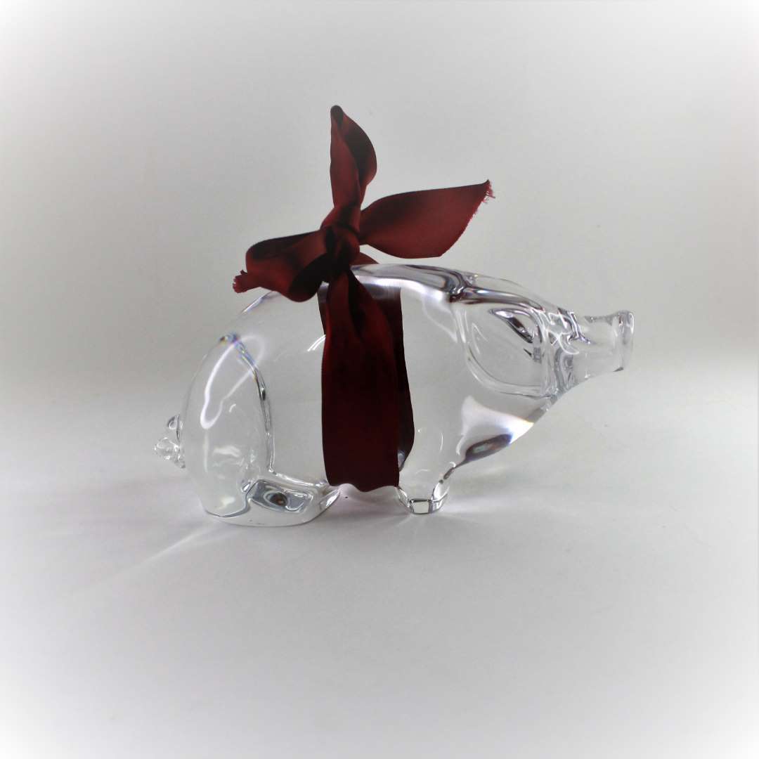 Κρυστάλλινο διακοσμητικό με σχέδιο γουρουνάκι