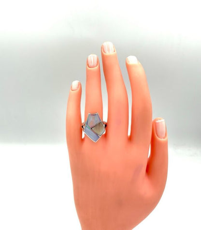 Ασημένιο Δαχτυλίδι 925 Mother of Pearl