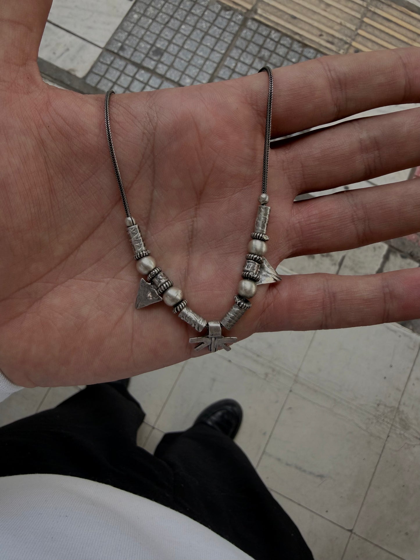 Vintage κολιέ ασημένιο 925